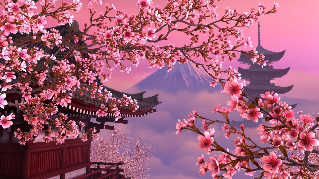 Anime Cherry Blossom 4K Wallpapers