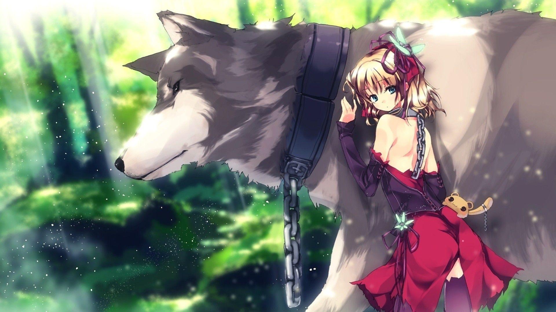 Anime Chibi Wolf Girl Wallpapers