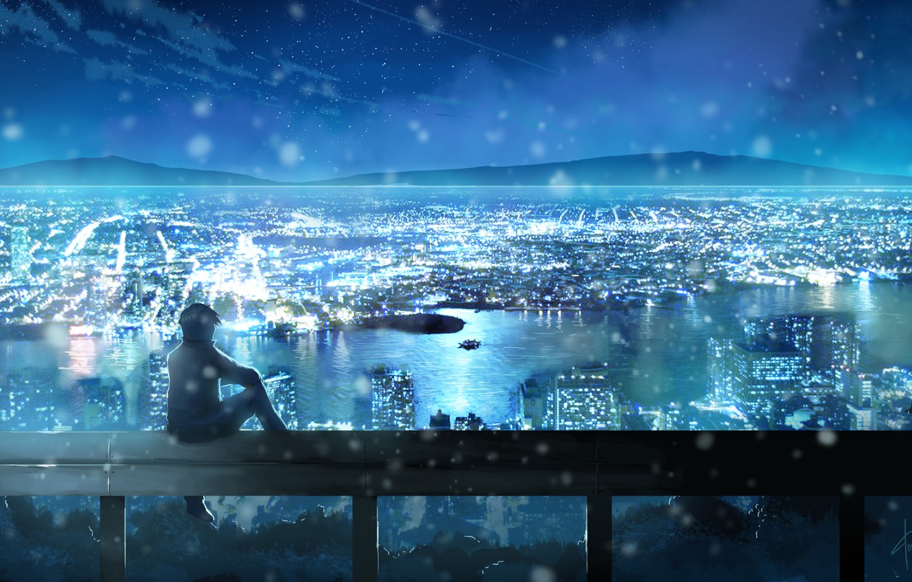 Anime City Lights Wallpapers