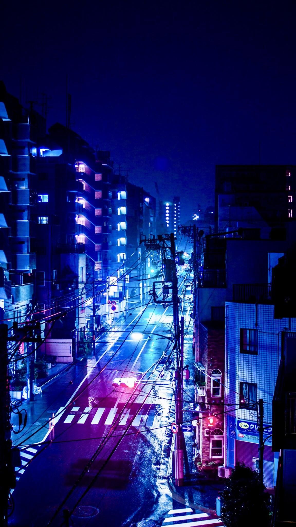 Anime City Lights Wallpapers