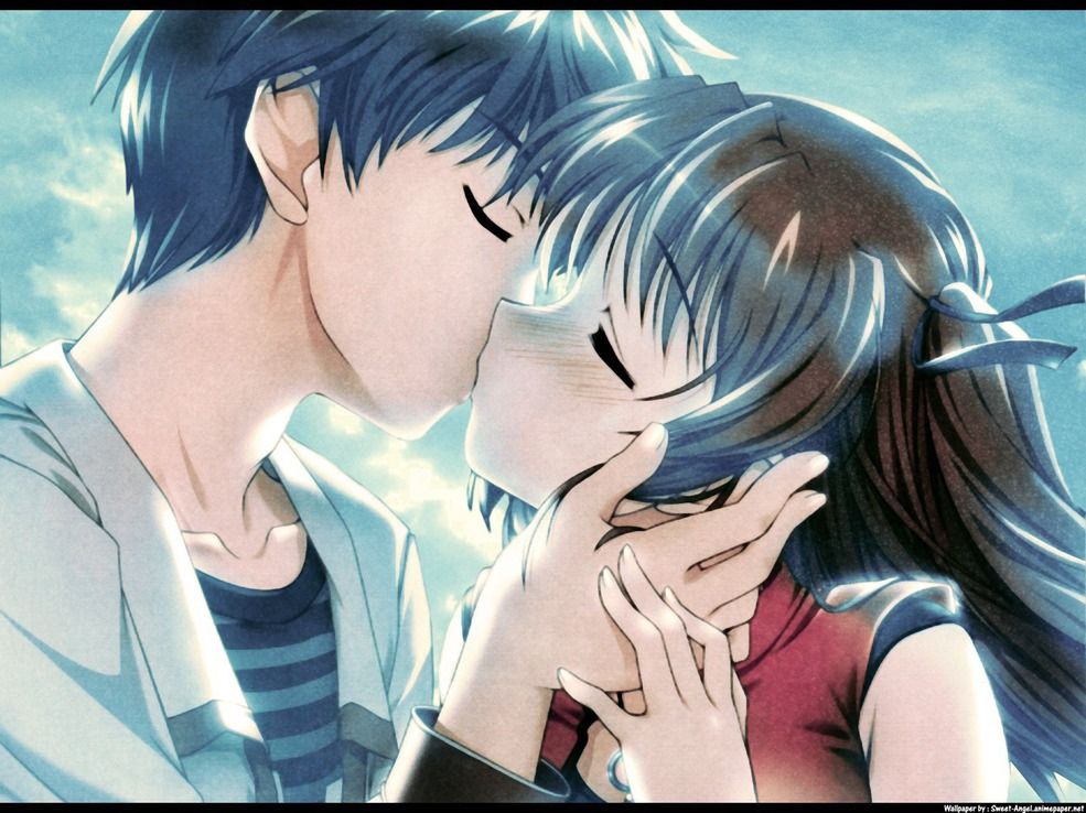 Anime Couple Kiss Wallpapers