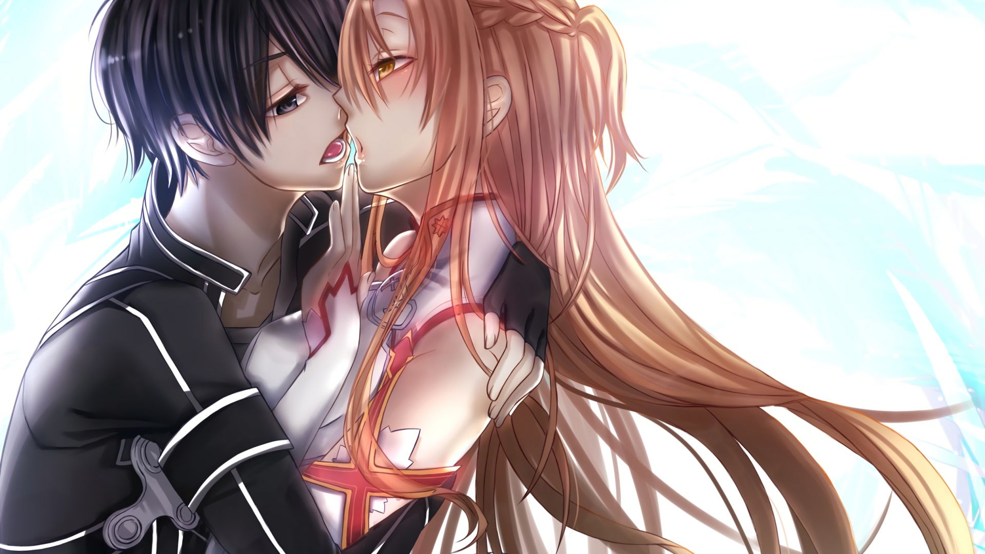 Anime Couple Kiss Wallpapers