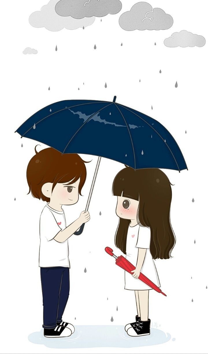 Anime Couple Rain Wallpapers