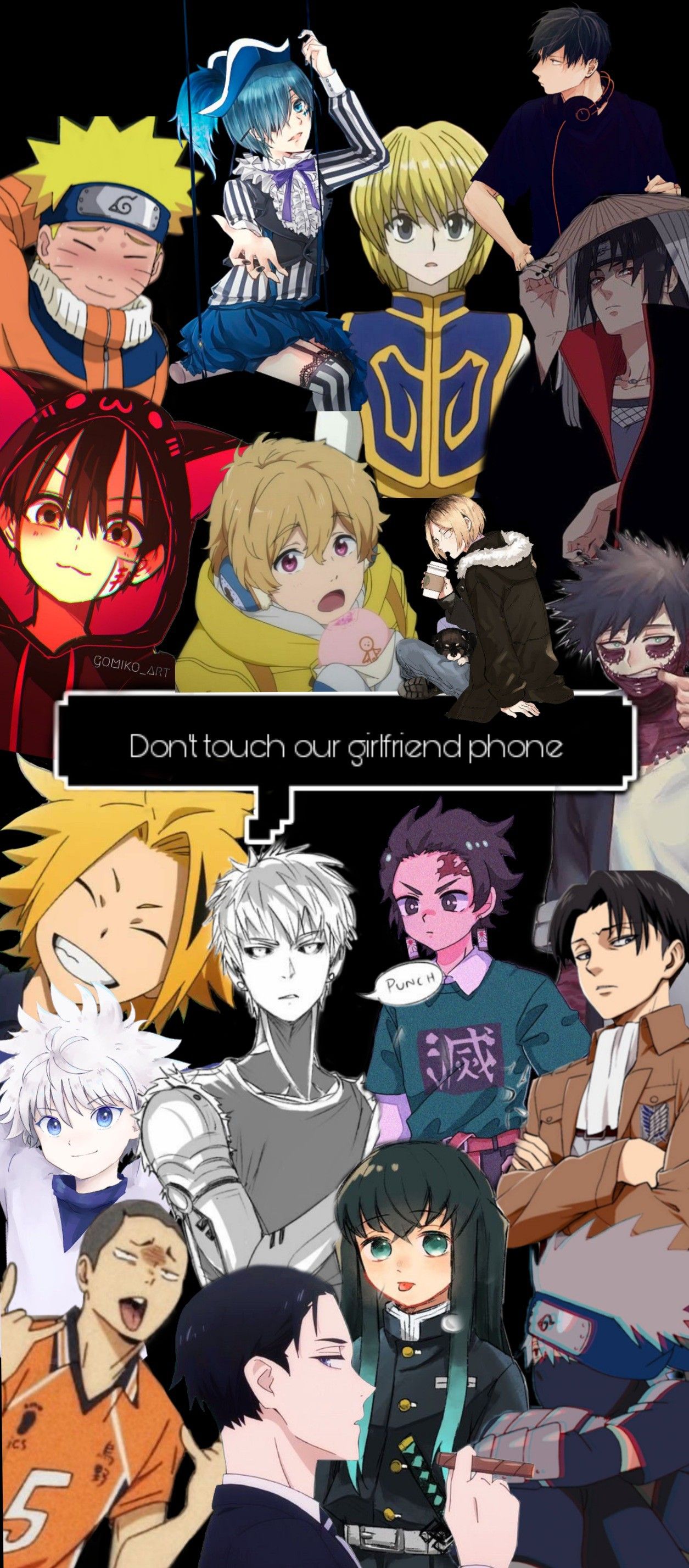 Anime Dont Touch My Phone Wallpapers