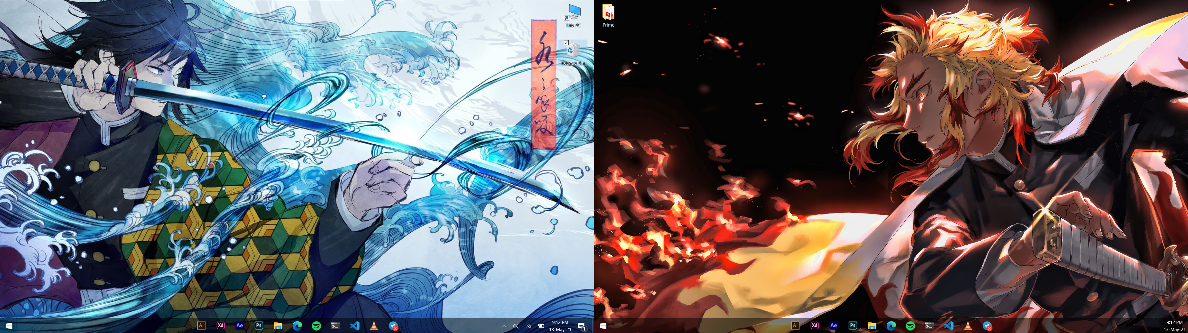 Anime Dual Screen Wallpapers