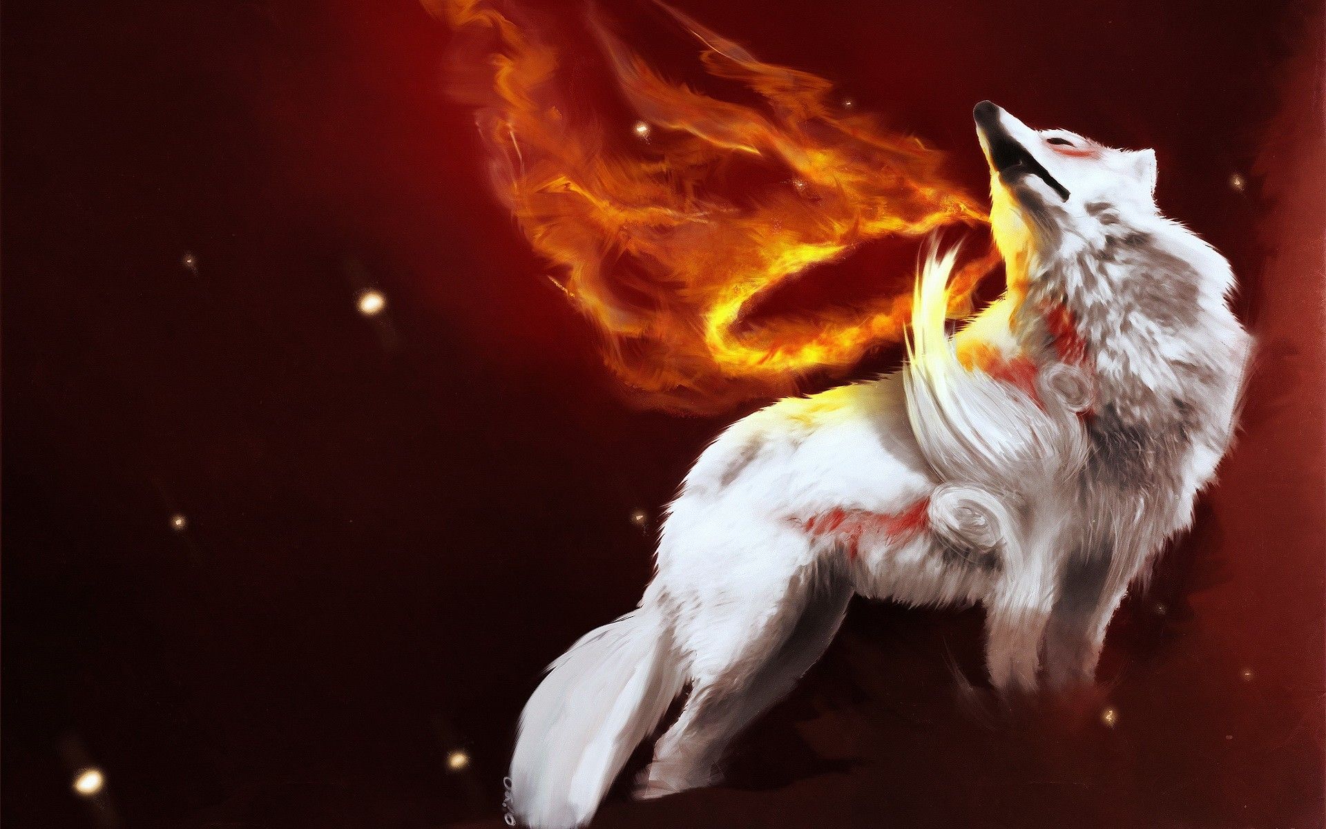 Anime Fire Wolf Wallpapers