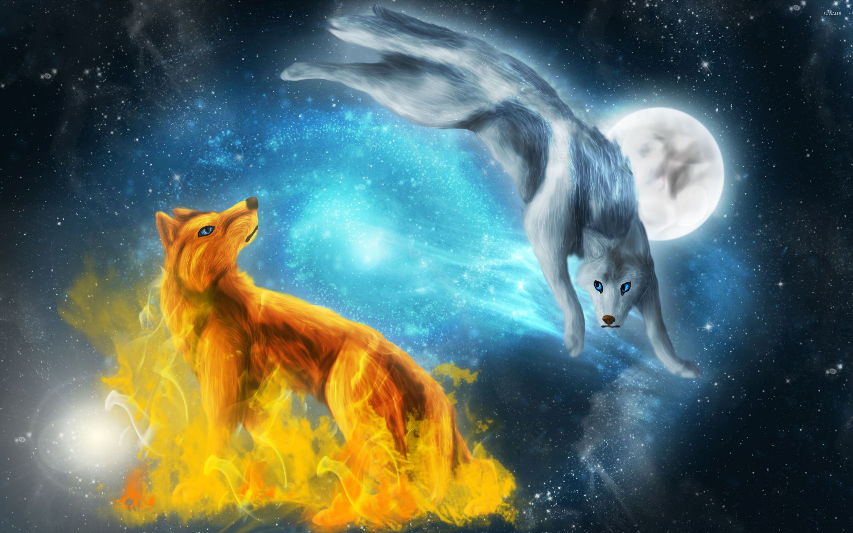 Anime Fire Wolf Wallpapers