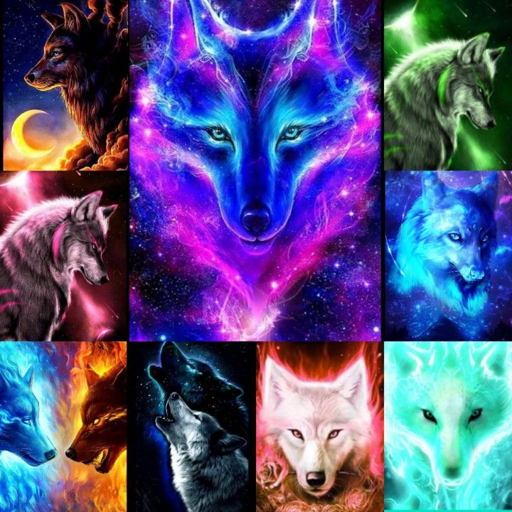 Anime Galaxy Wolf Wallpapers