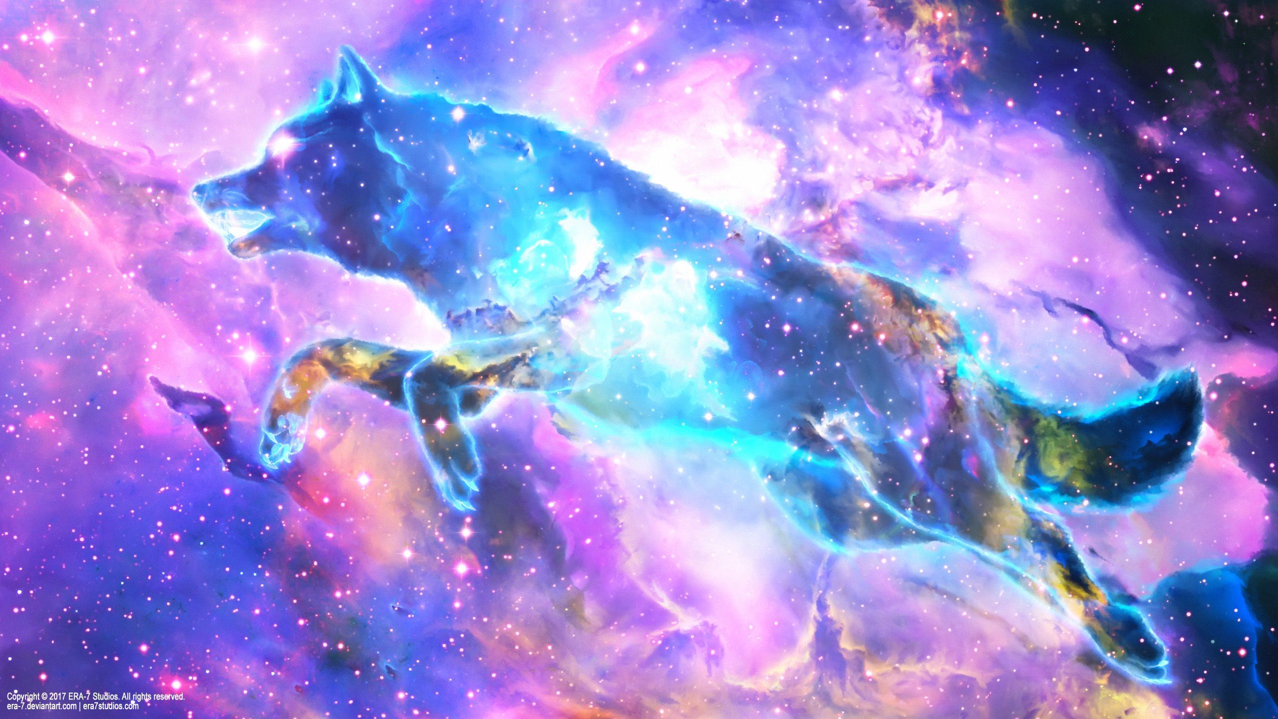 Anime Galaxy Wolf Wallpapers