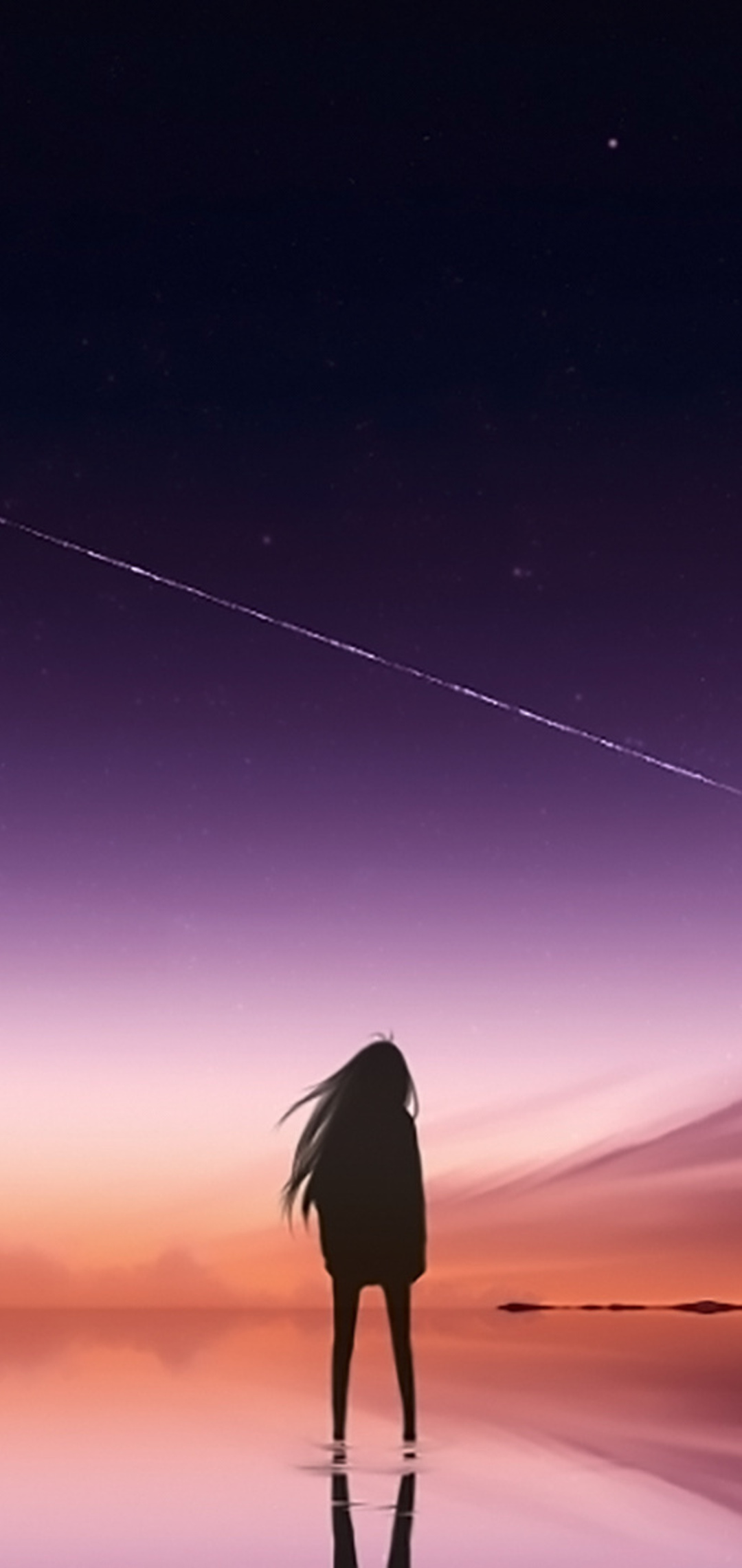 Anime Girl Alone Standing Wallpapers