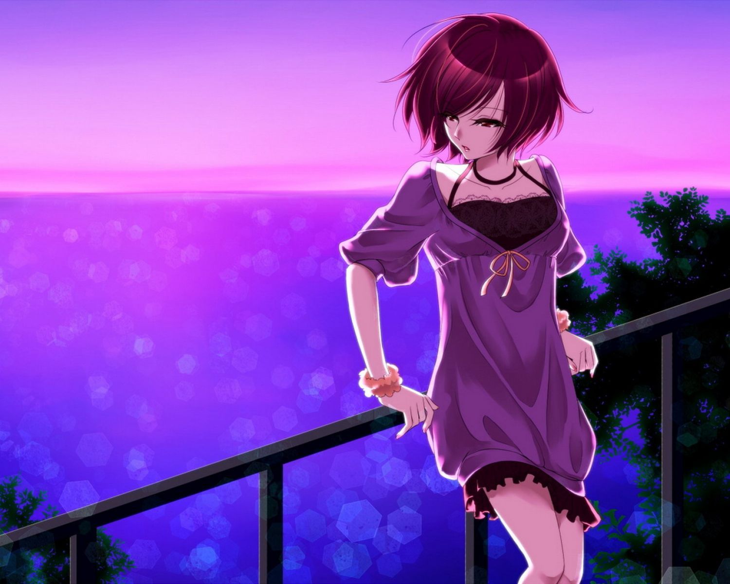 Anime Girl Alone Standing Wallpapers