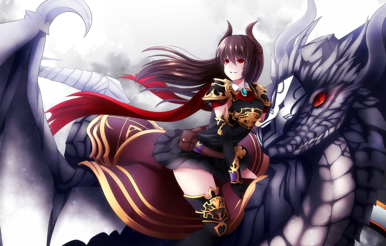 Anime Girl And Dragon Wallpapers