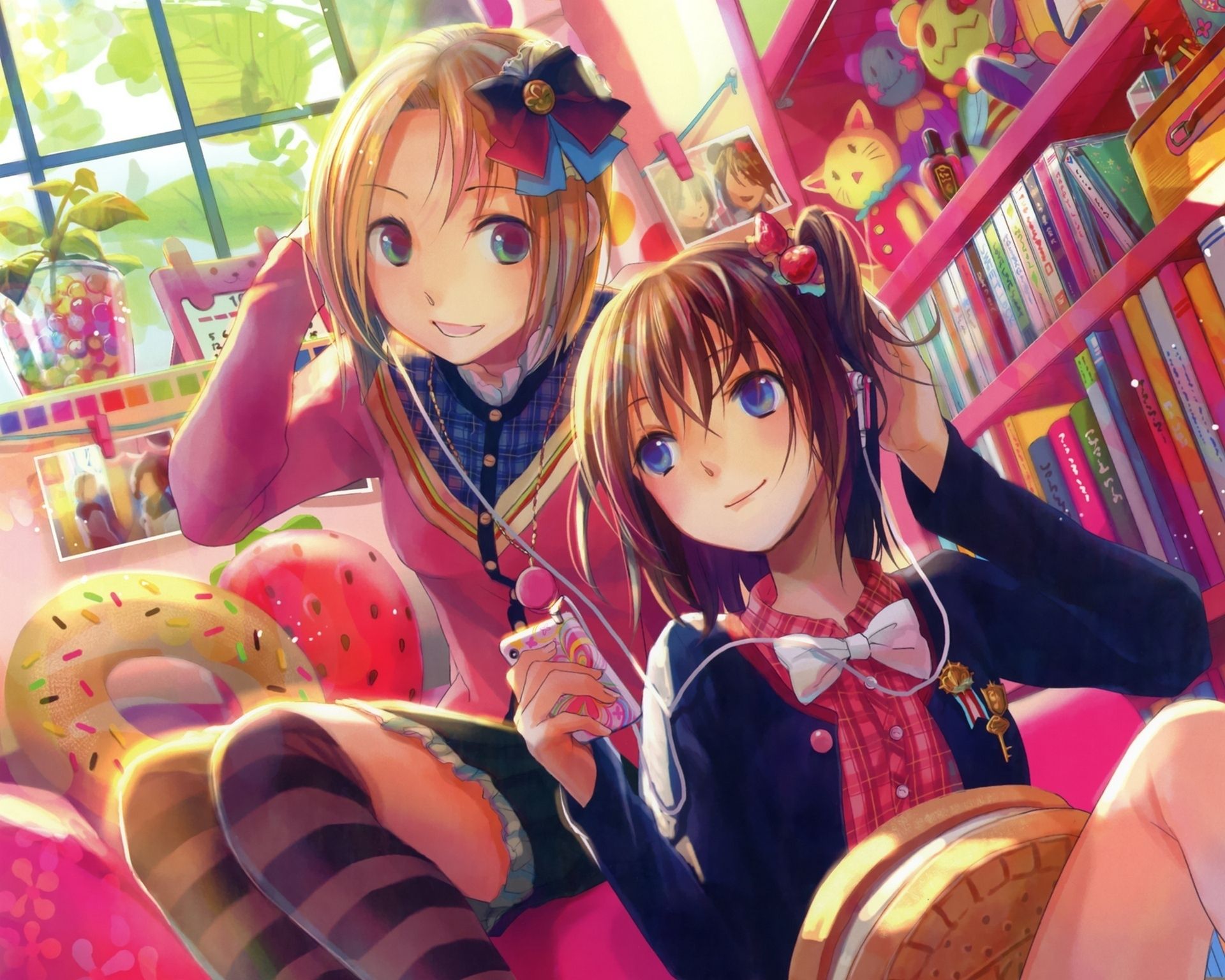 Anime Girl Best Friend Hd Wallpapers