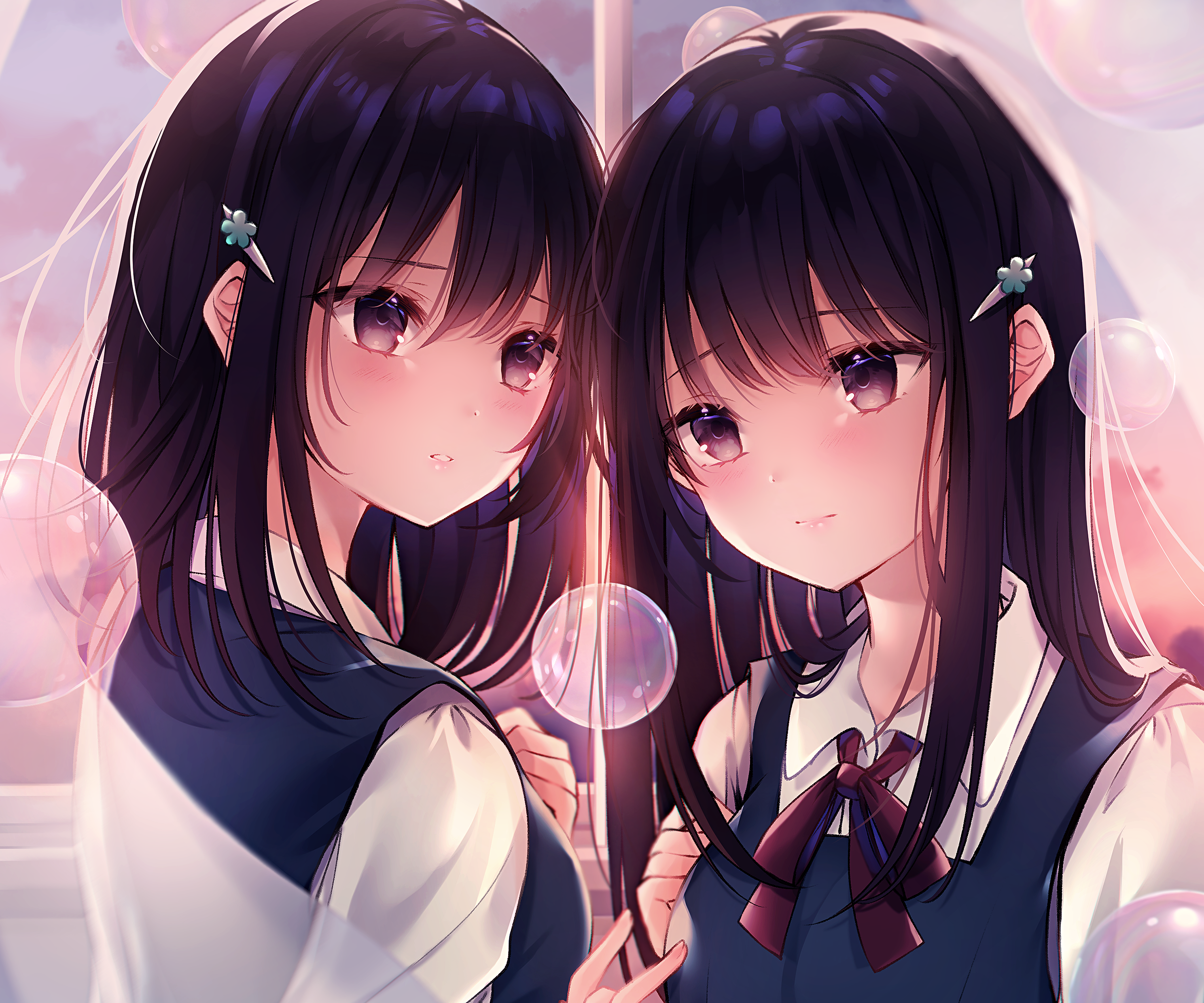 Anime Girl Best Friend Hd Wallpapers