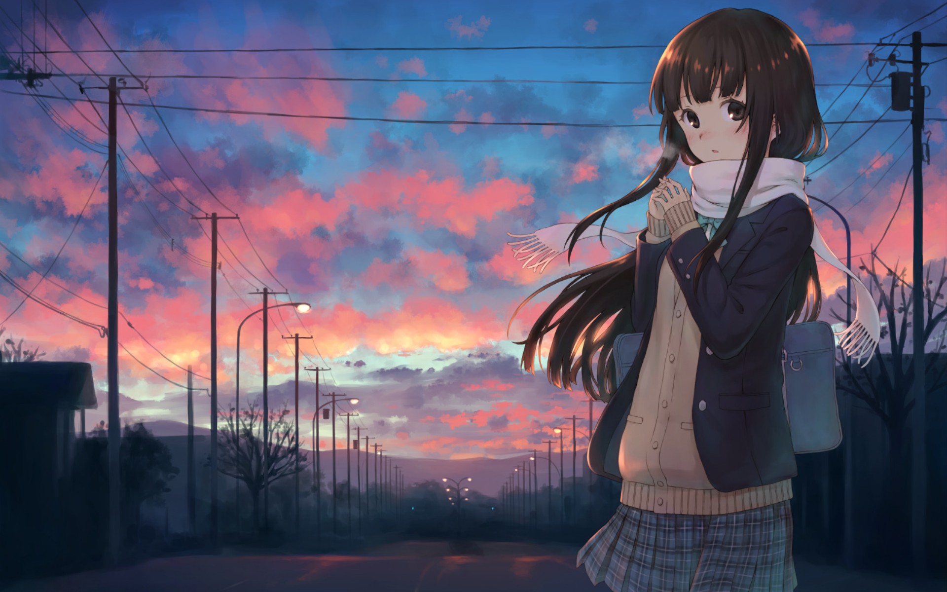 Anime Girl Best Friend Hd Wallpapers