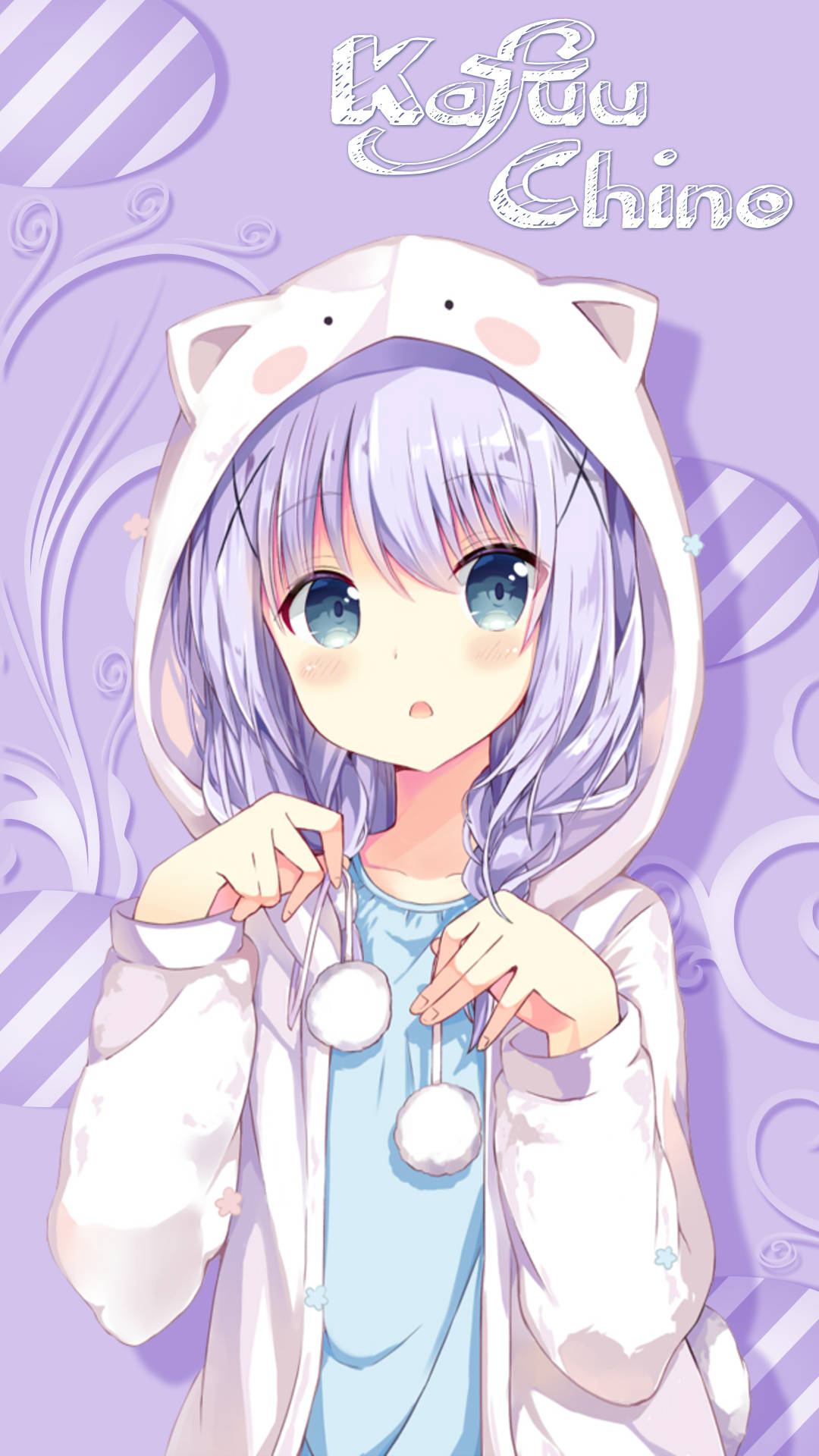 Anime Girl Cat Hoodie Wallpapers