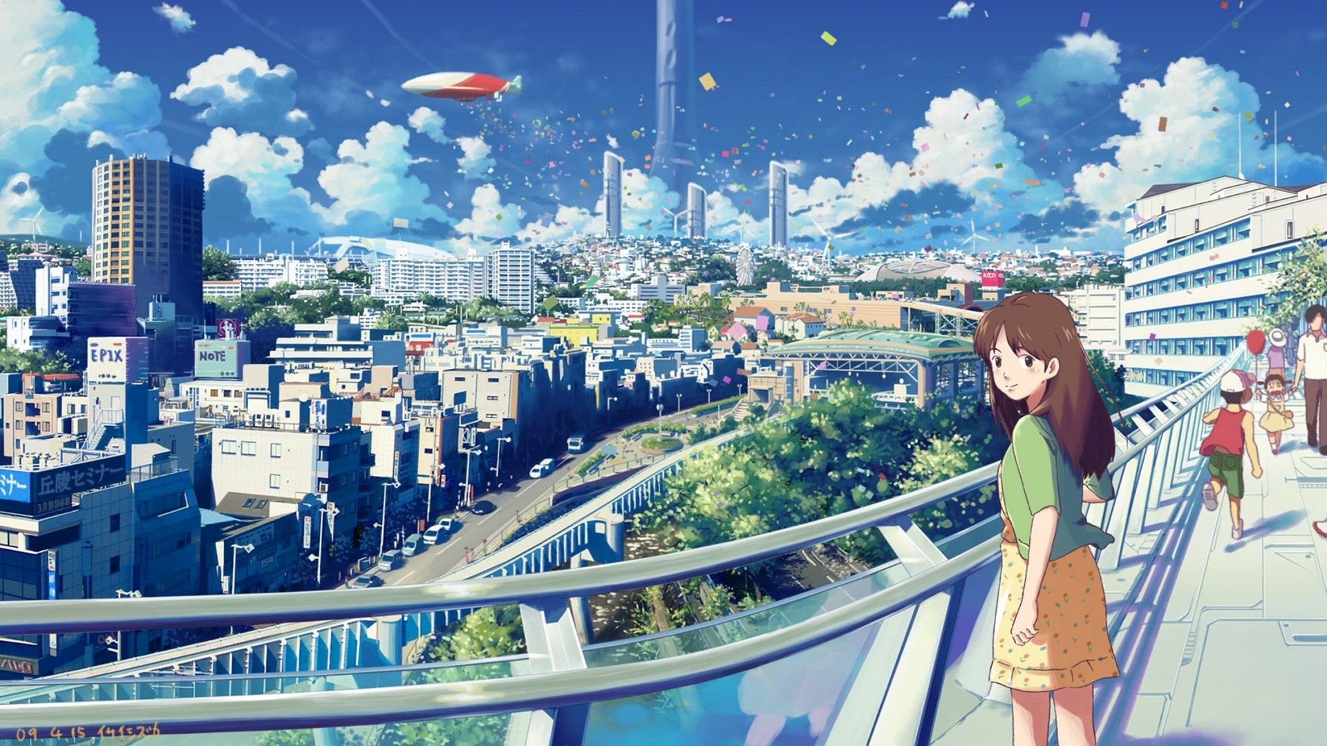 Anime Girl City Wallpapers