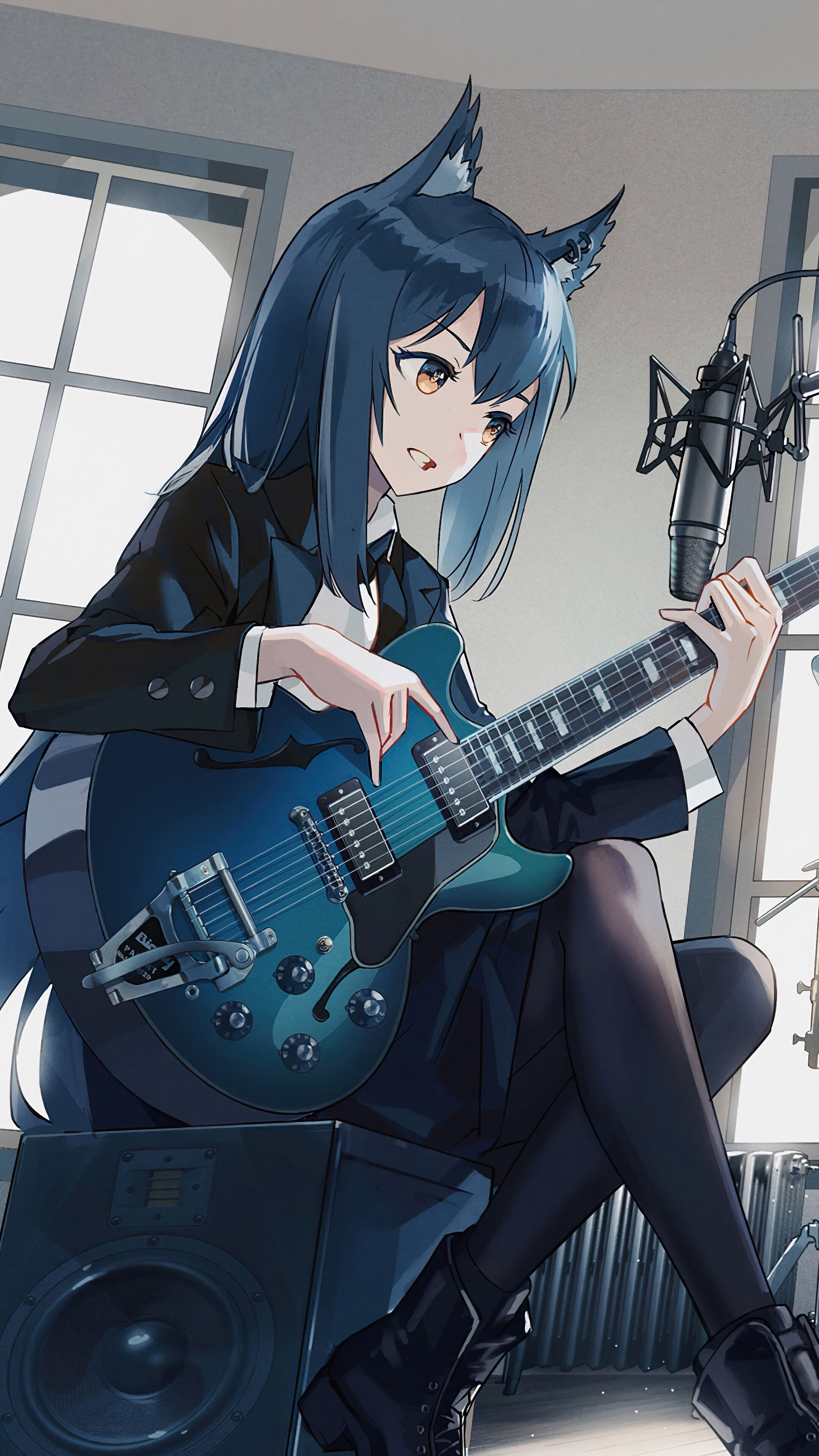 Anime Girl Guitar Wallpapers