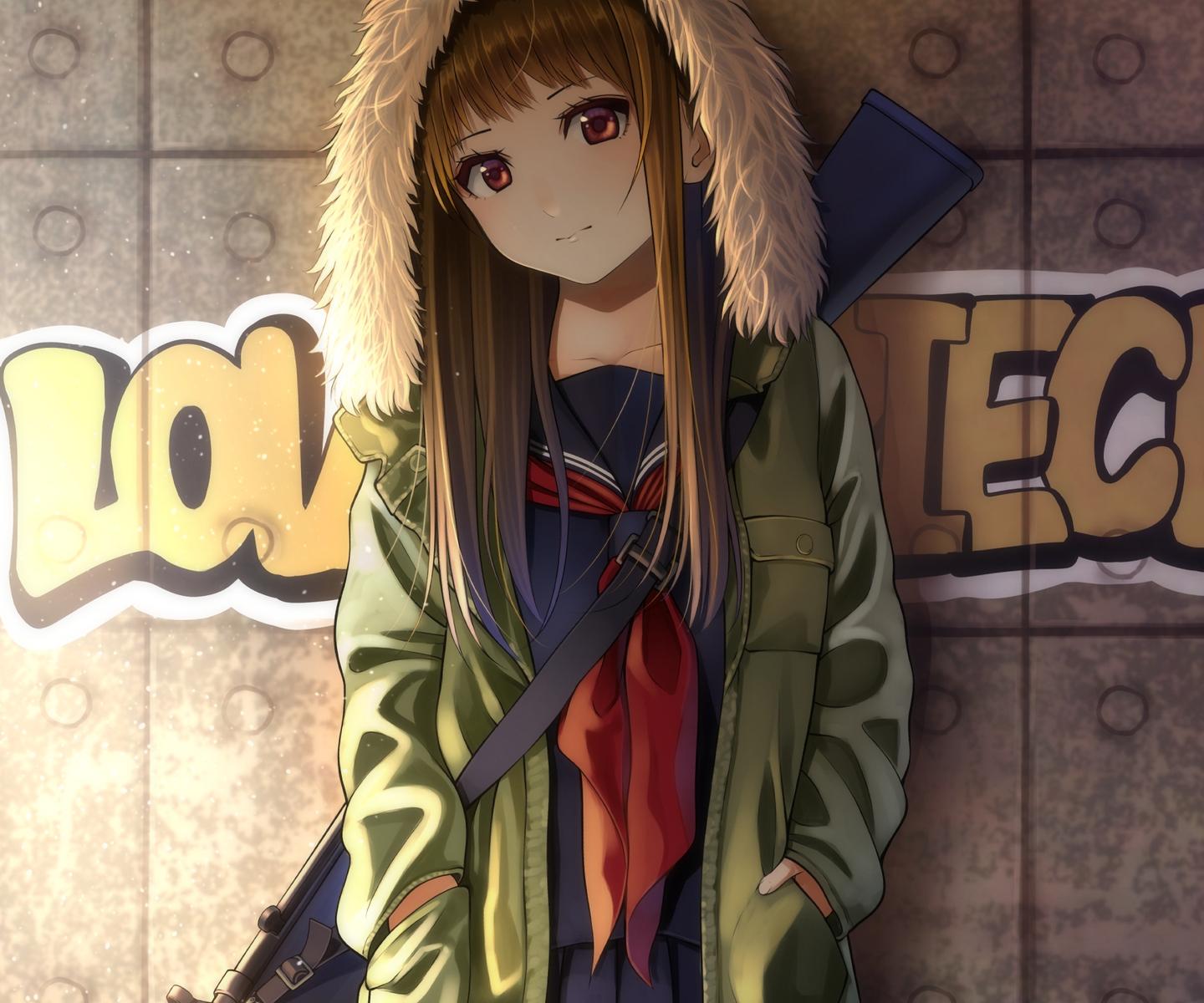 Anime Girl Hoodie Wallpapers