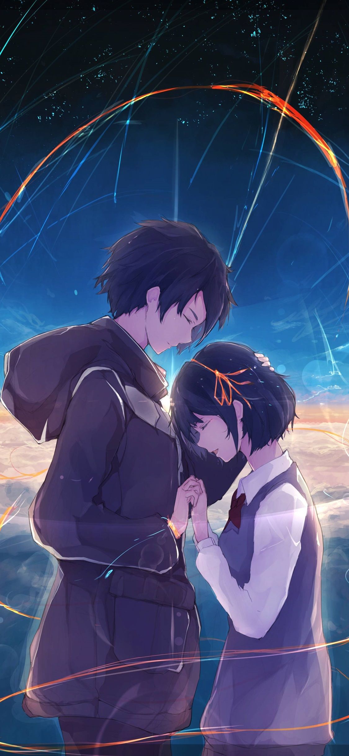 Anime Girl Huging Boy Wallpapers