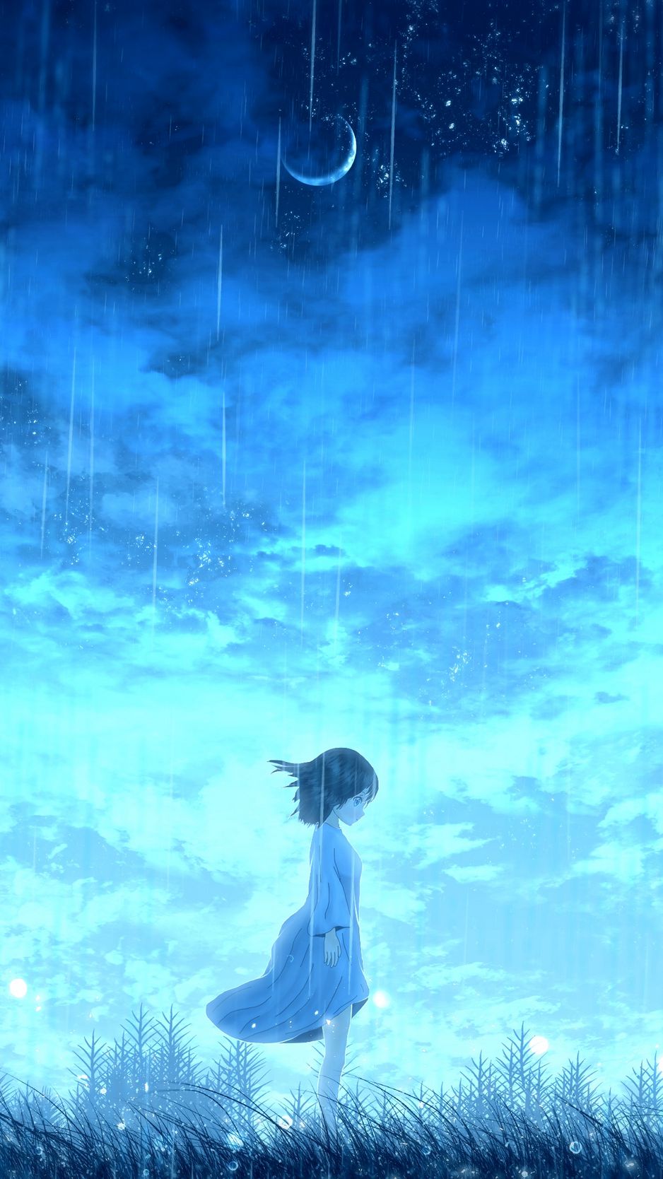 Anime Girl In Rain Wallpapers