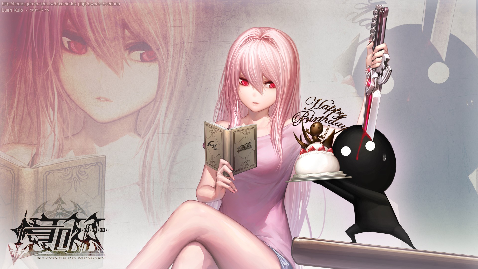 Anime Girl Reading Books Wallpapers