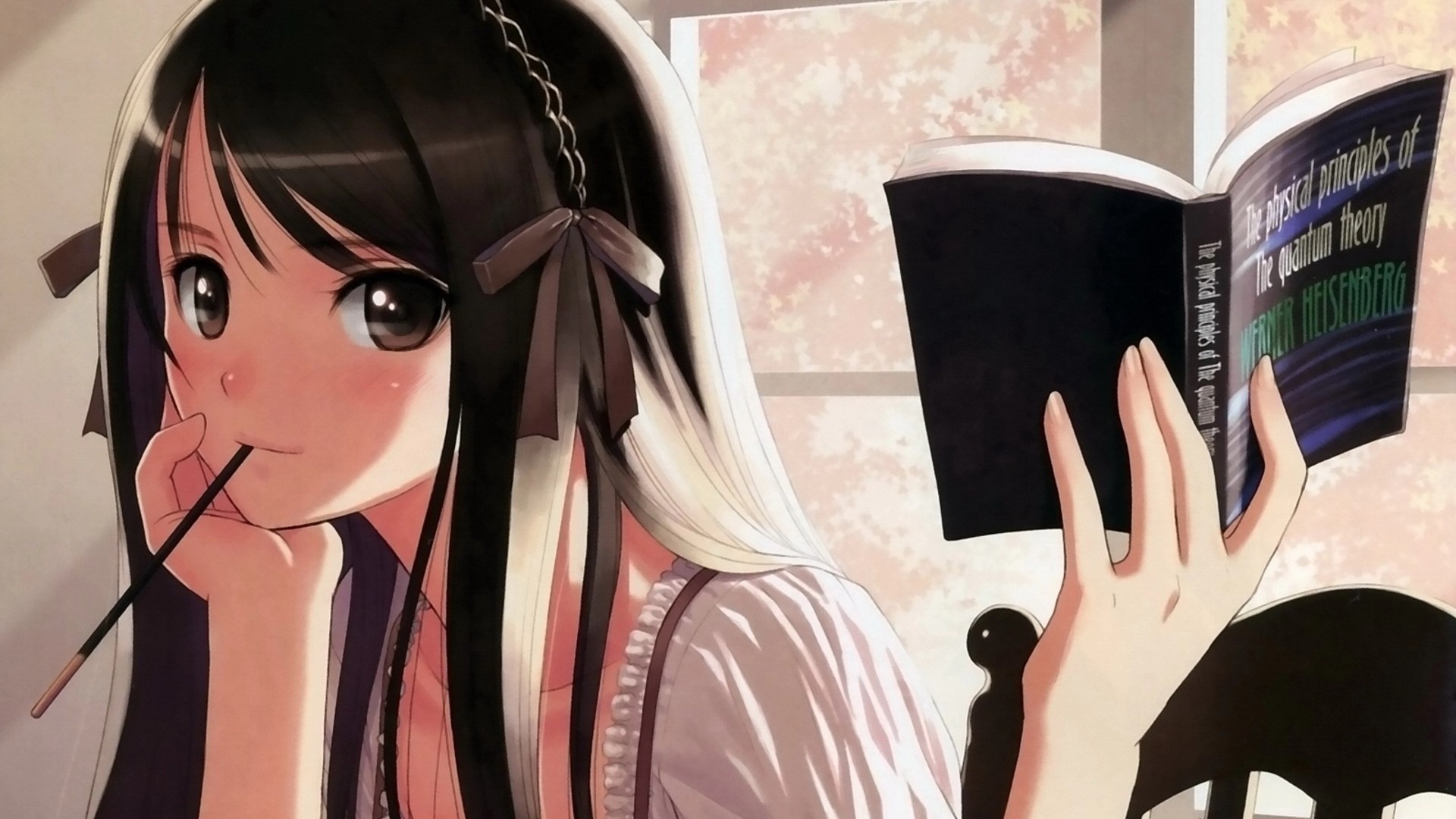 Anime Girl Reading Books Wallpapers