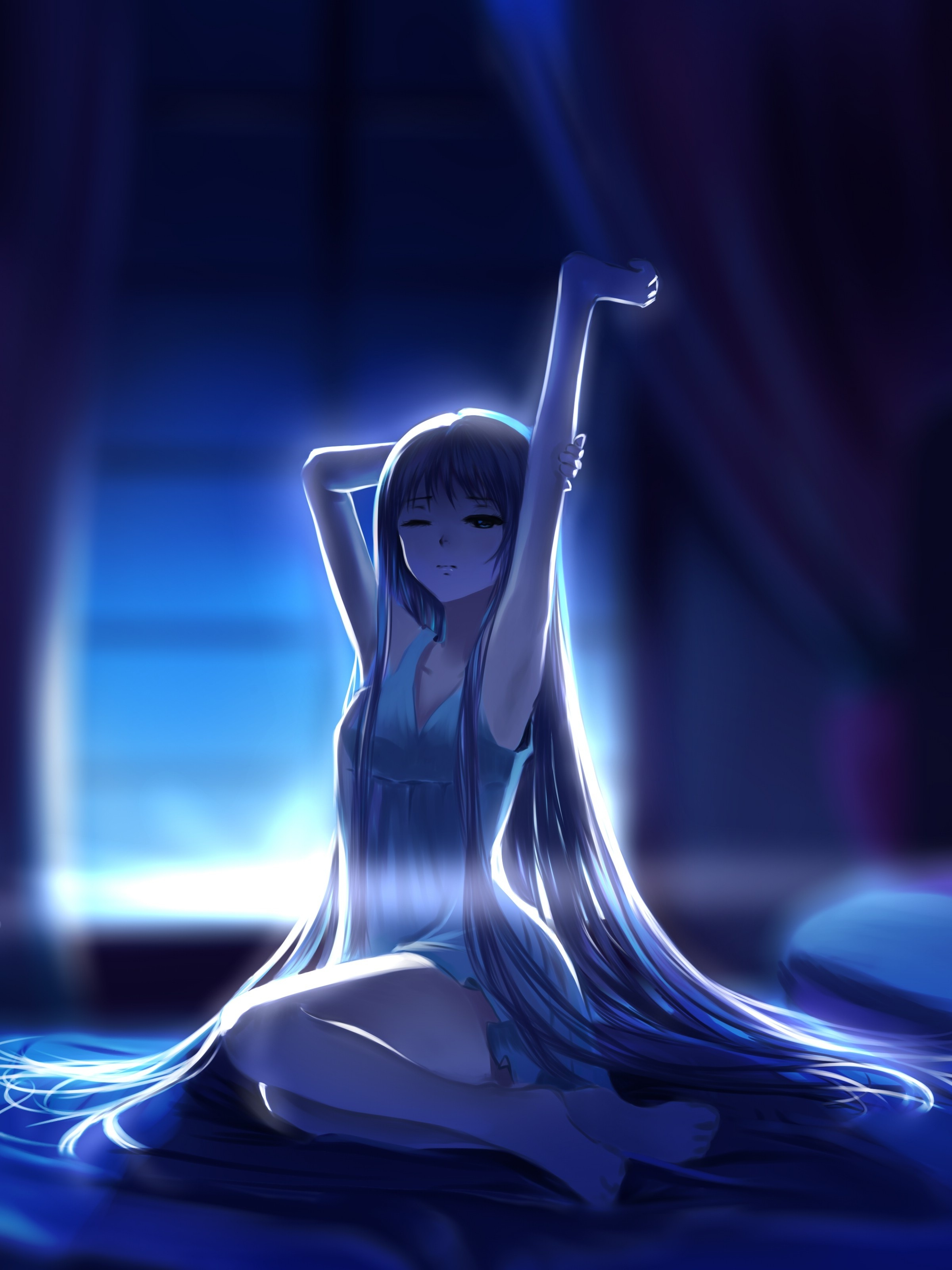 Anime Girl Sleeping Wallpapers