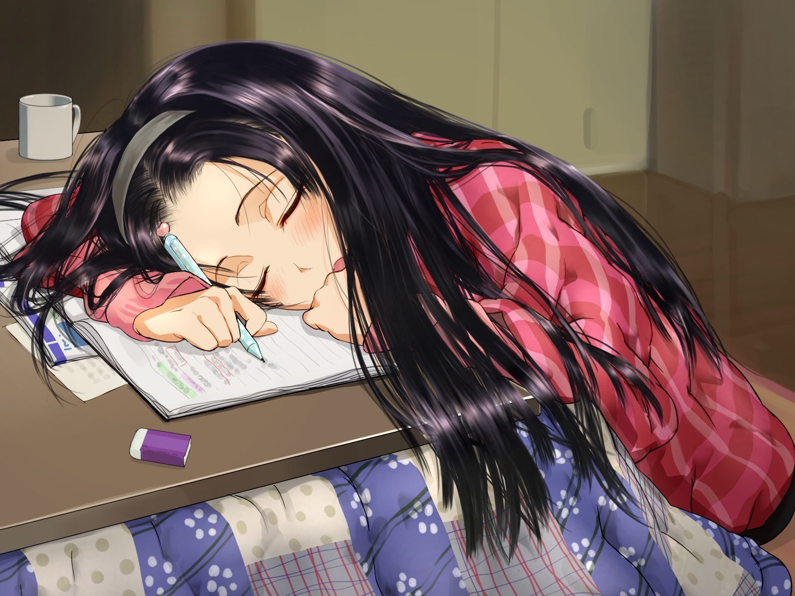 Anime Girl Sleeping Wallpapers