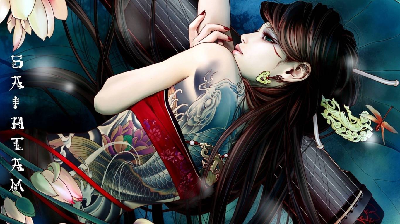 Anime Girl Tattoo Wallpapers
