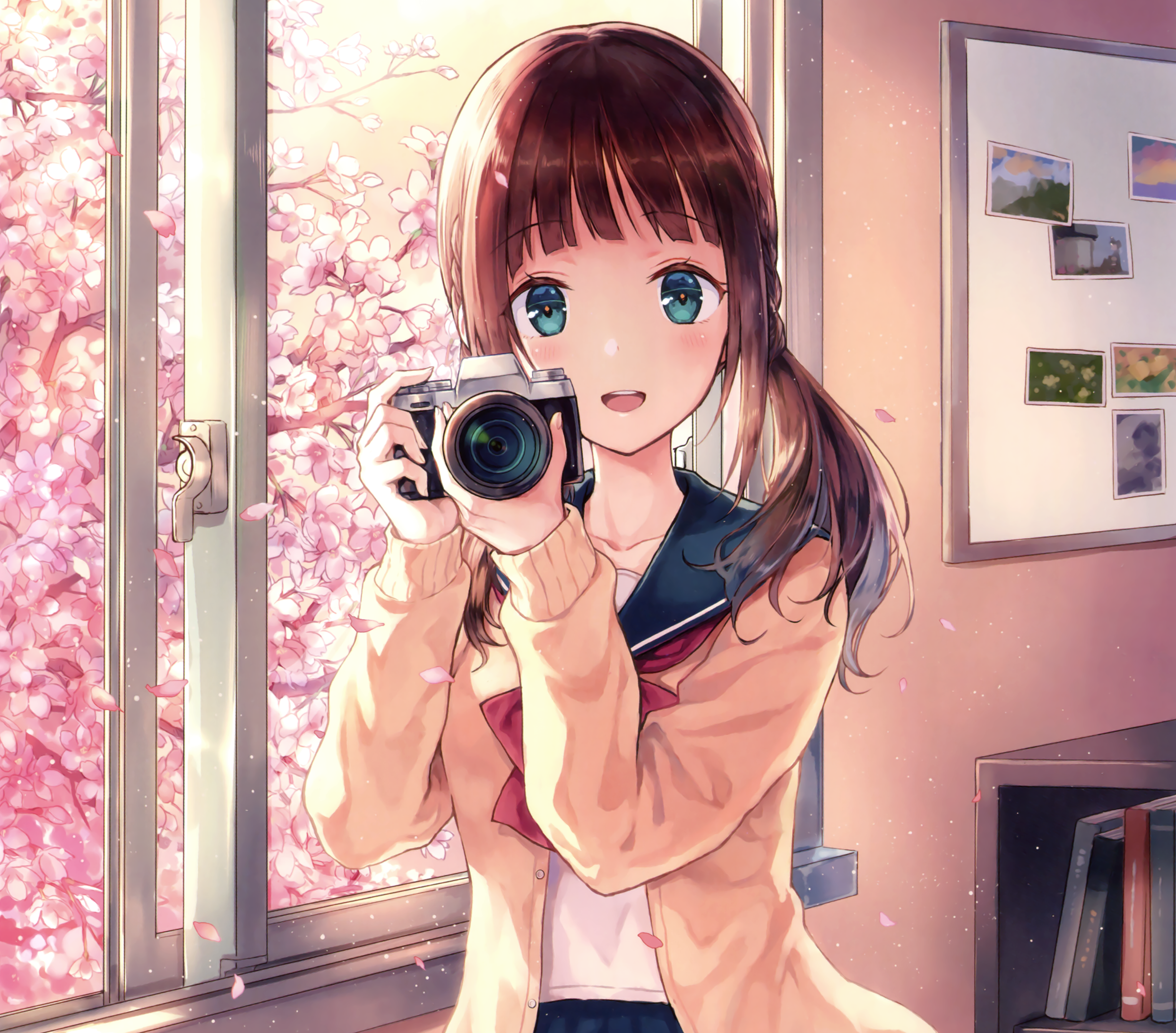 Anime Girl With Camera Wallpapers