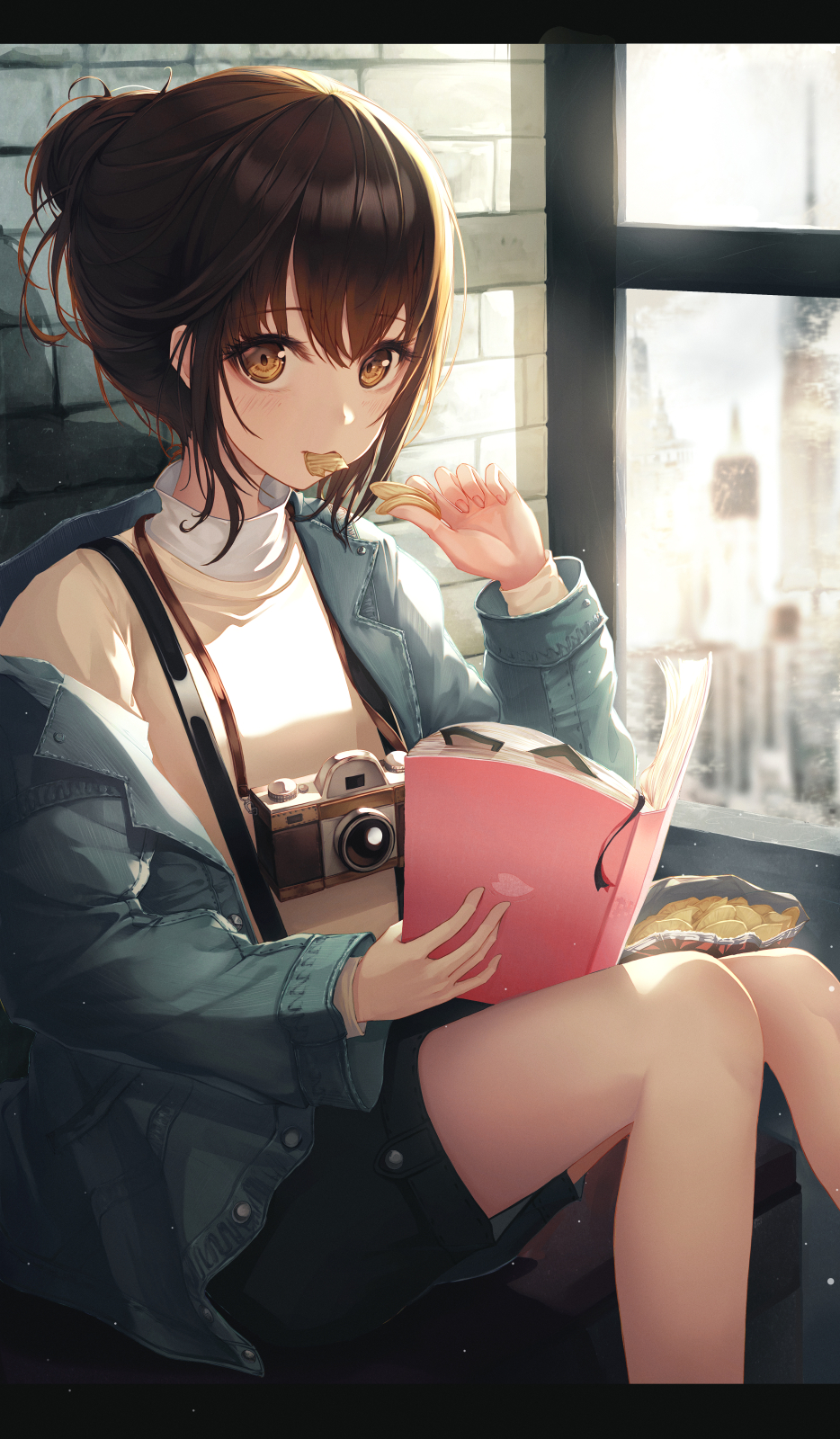 Anime Girl With Camera Wallpapers