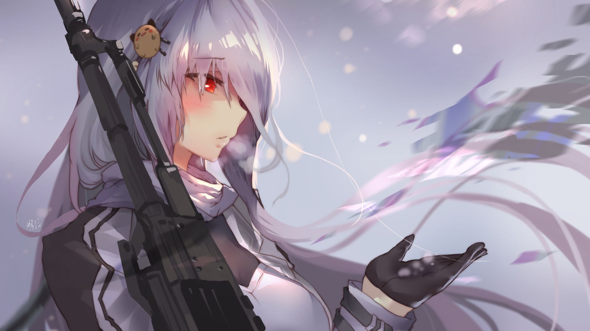 Anime Girl With Gun Wallpapers