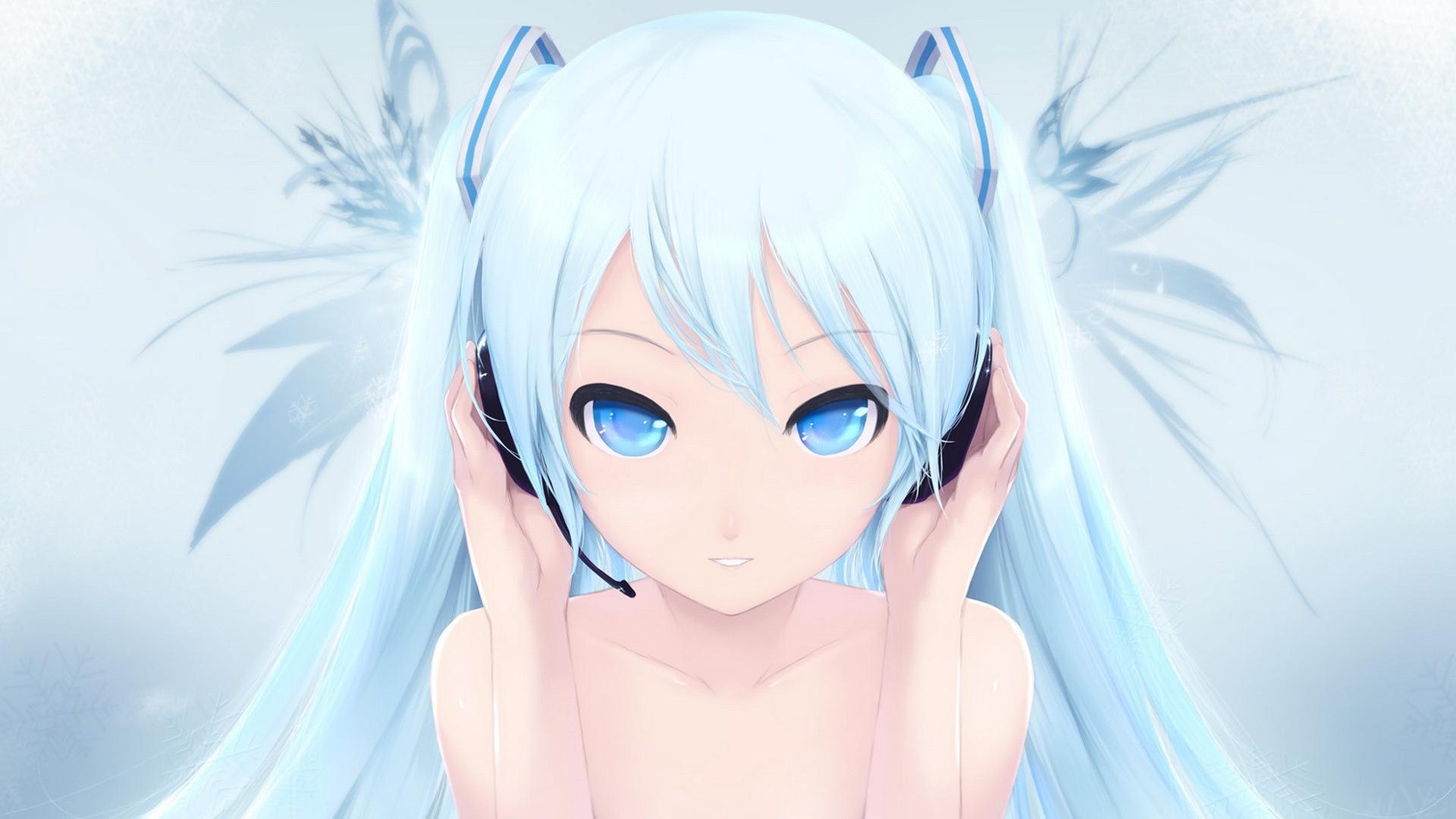 Anime Girl With Headphones Wallpapers