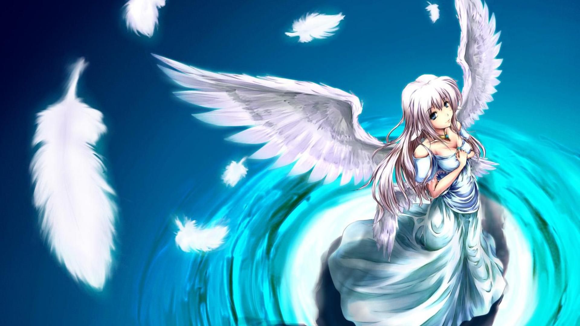 Anime Girl With Wings Wallpapers