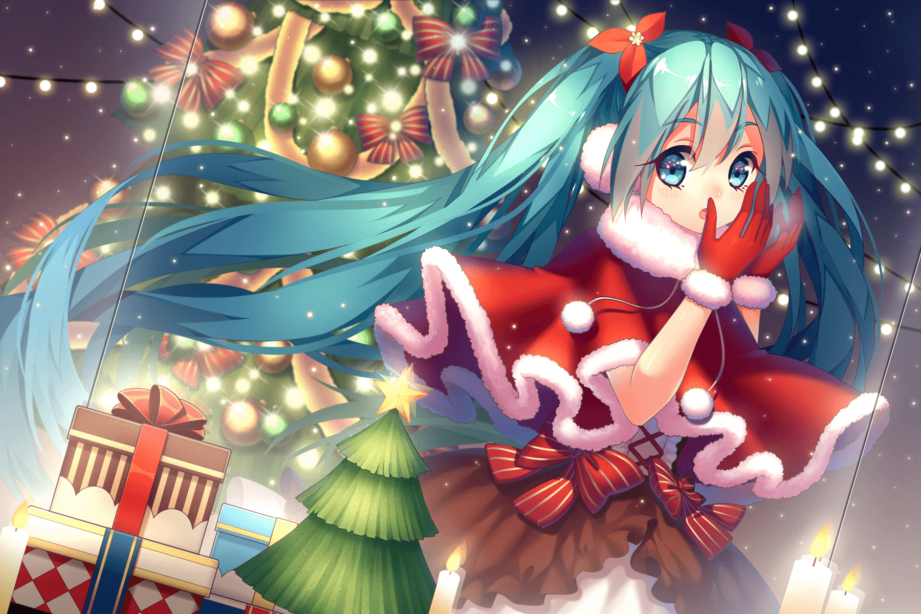 Anime Girls Christmas Wallpapers