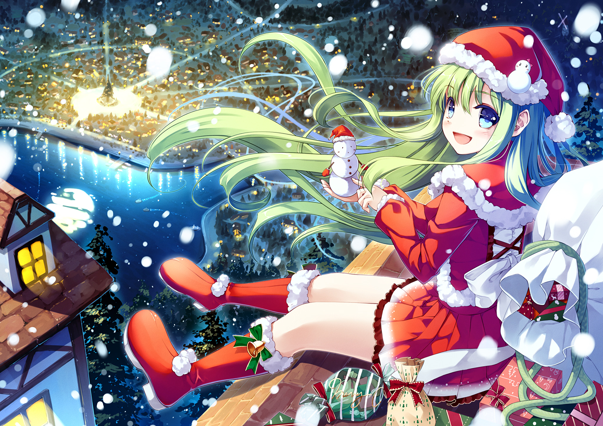 Anime Girls Christmas Wallpapers