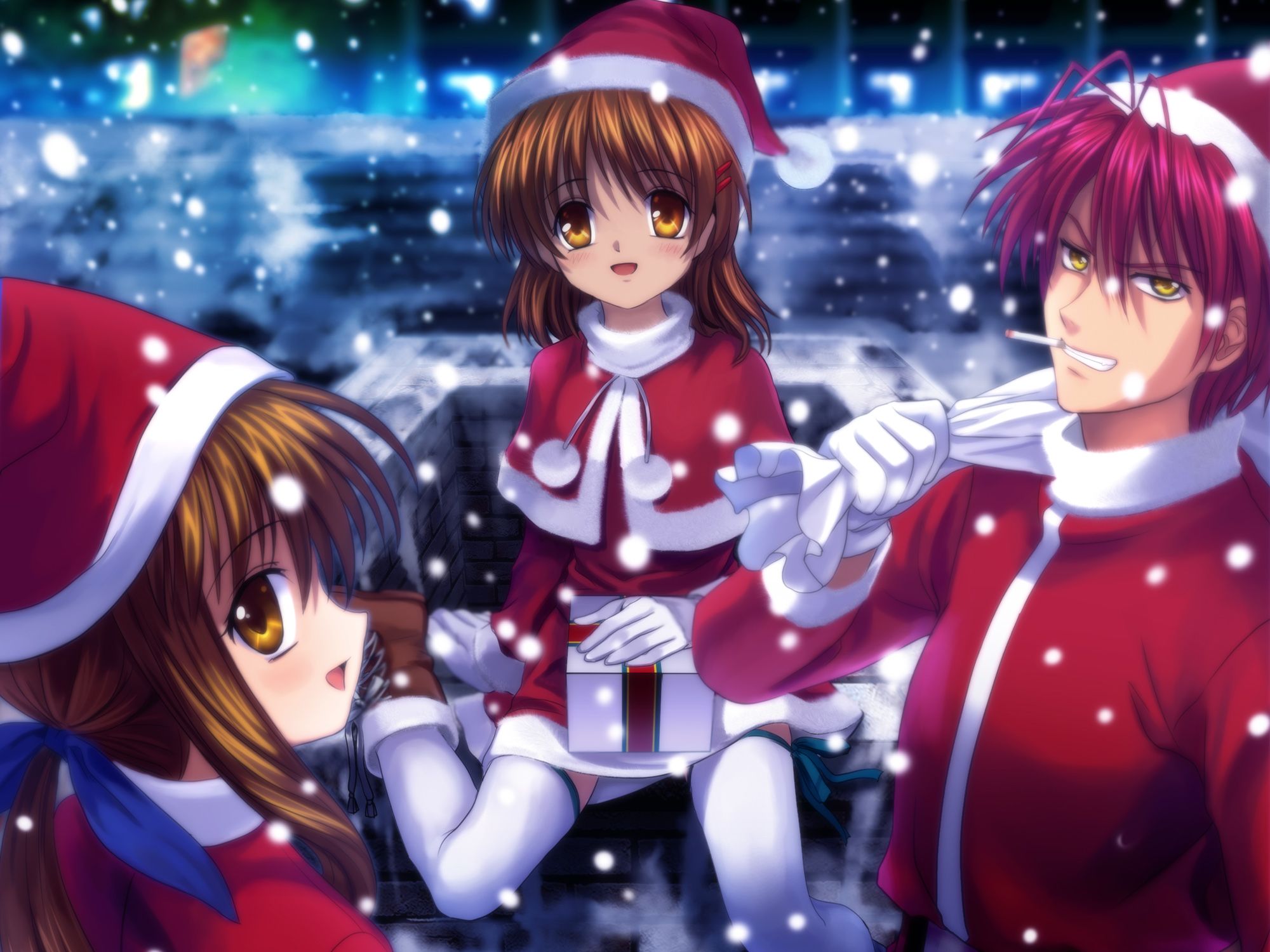 Anime Girls Christmas Wallpapers