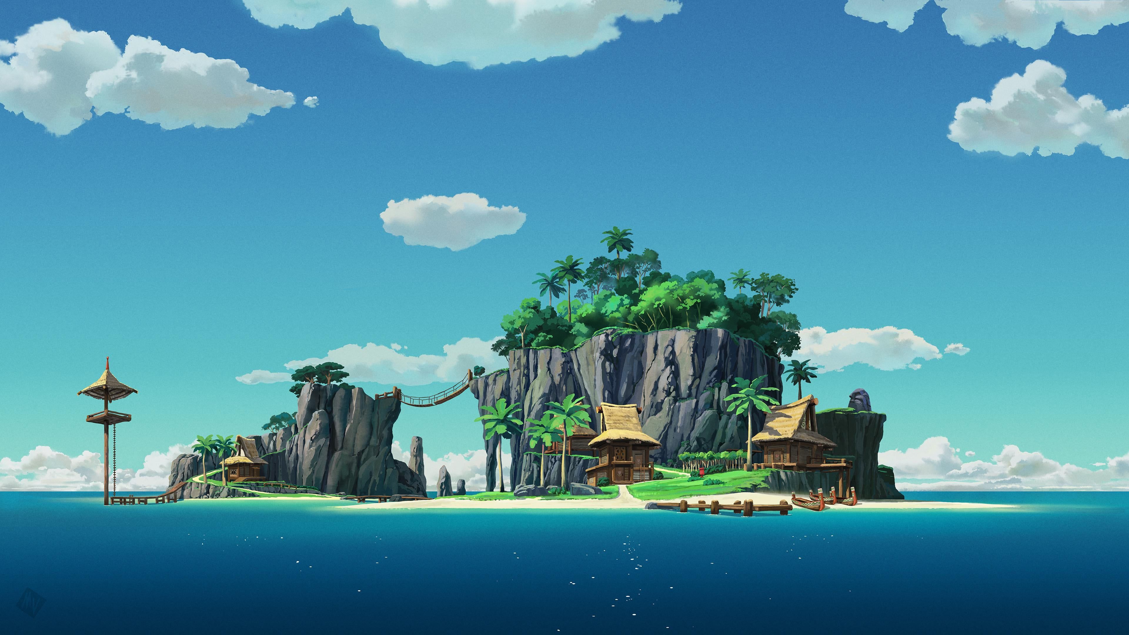 Anime Island Wallpapers