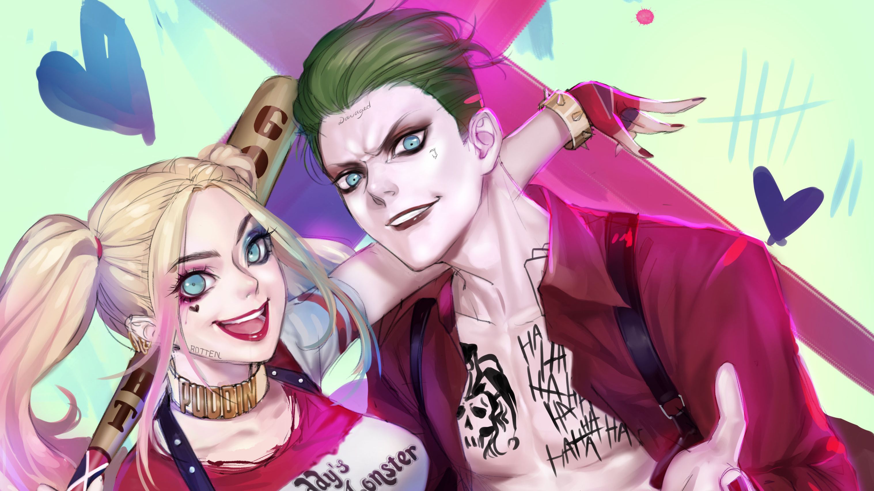 Anime Joker And Harley Quinn Wallpapers