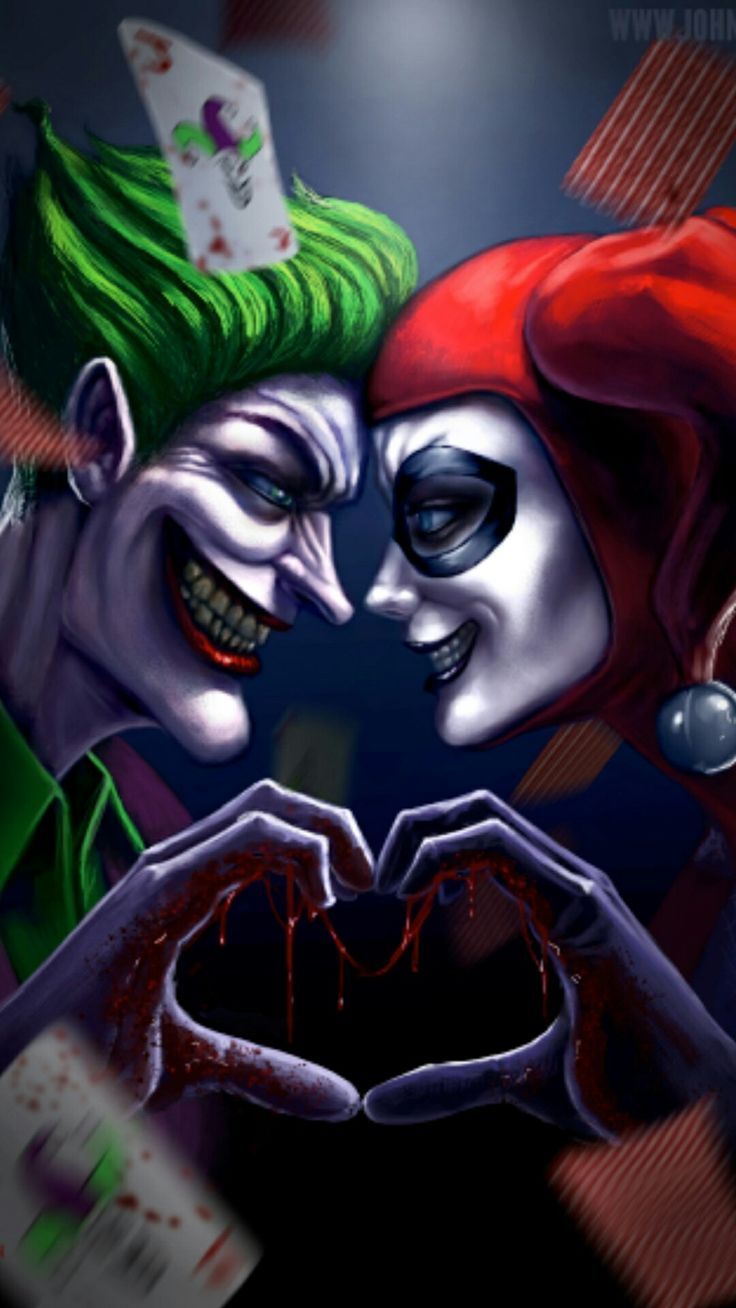 Anime Joker And Harley Quinn Wallpapers