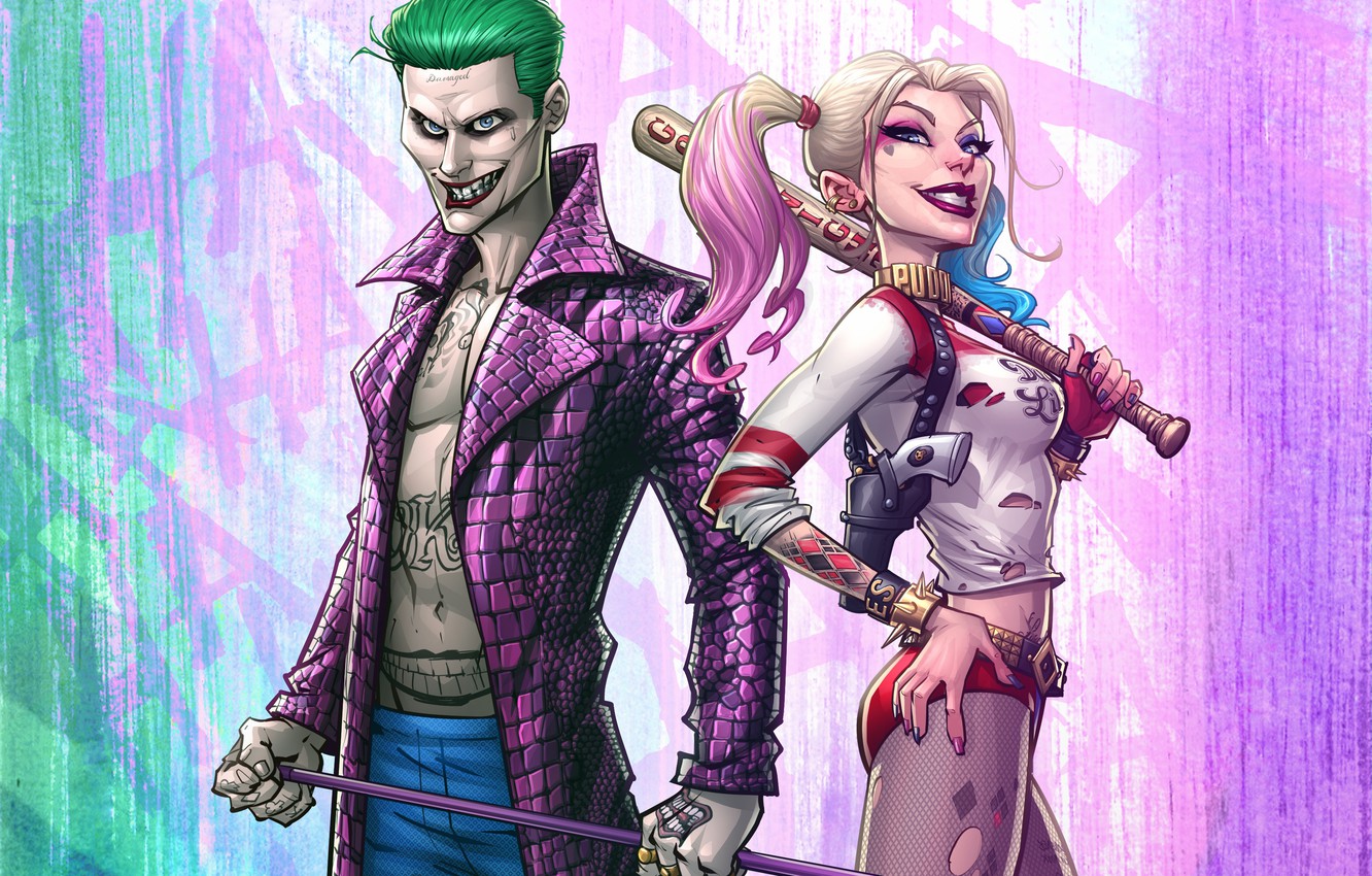 Anime Joker And Harley Quinn Wallpapers