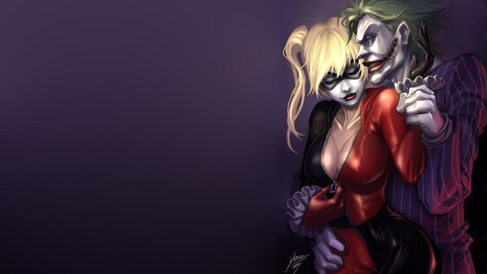 Anime Joker And Harley Quinn Wallpapers