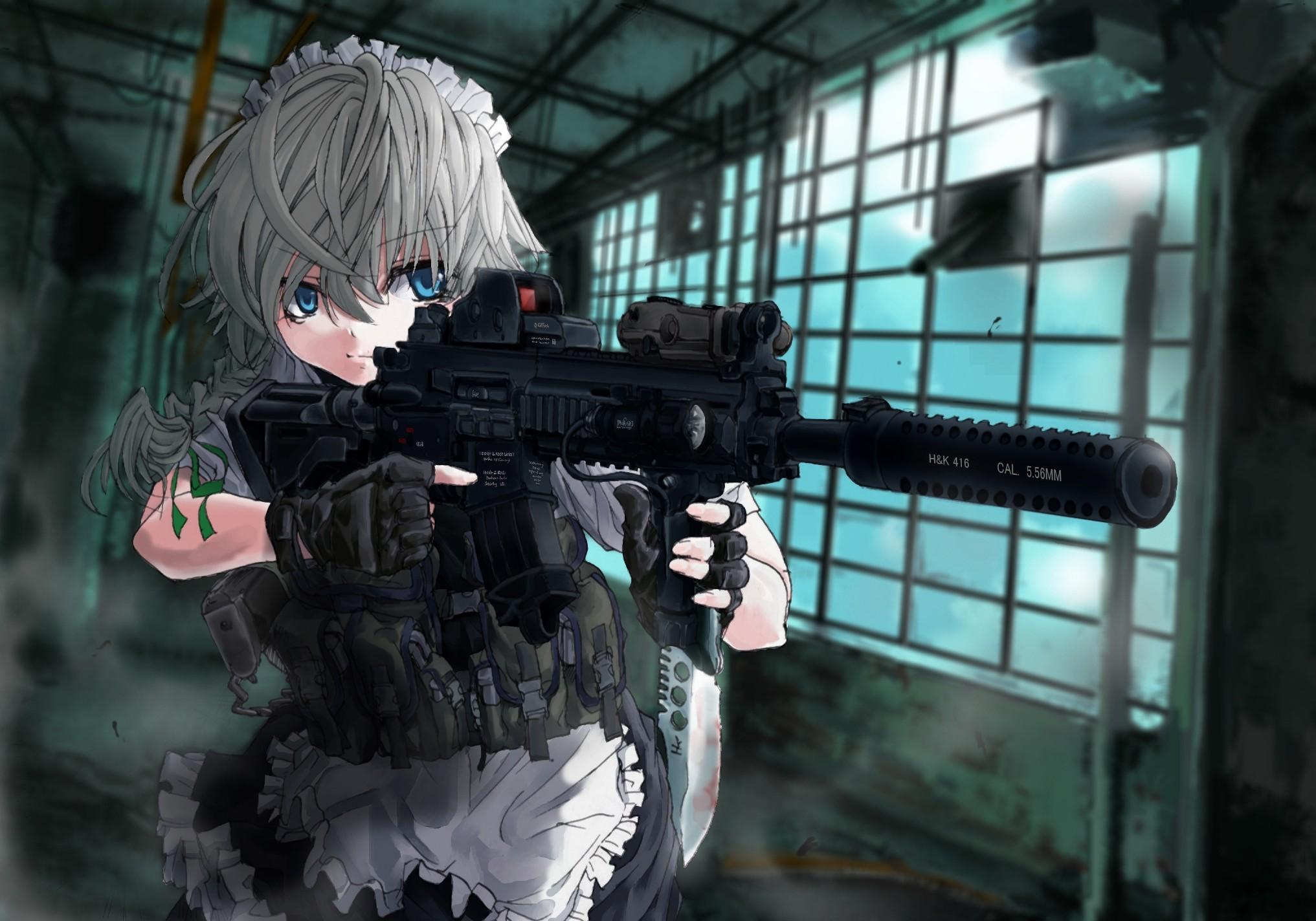 Anime Loli With Guns Wallpapers