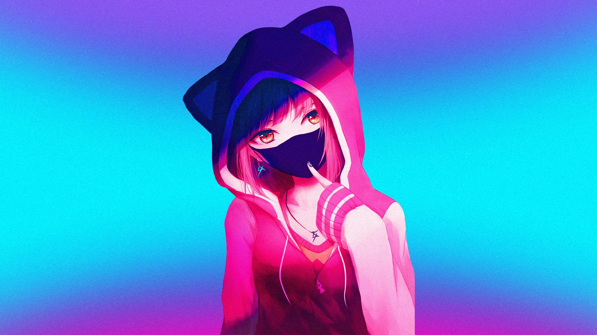 Anime Mask Girl Wallpapers