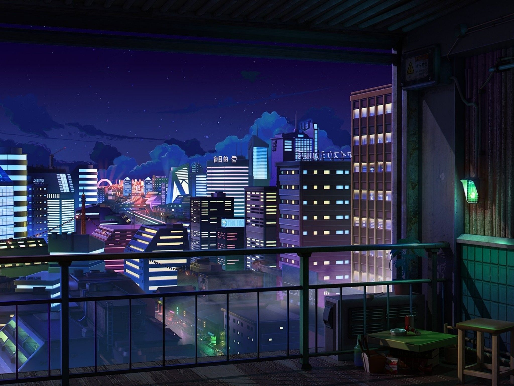 Anime Night City Wallpapers