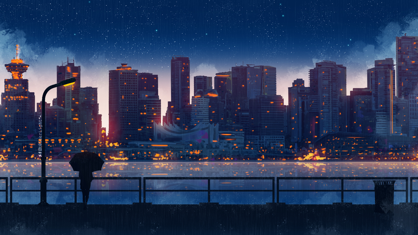 Anime Night City Wallpapers