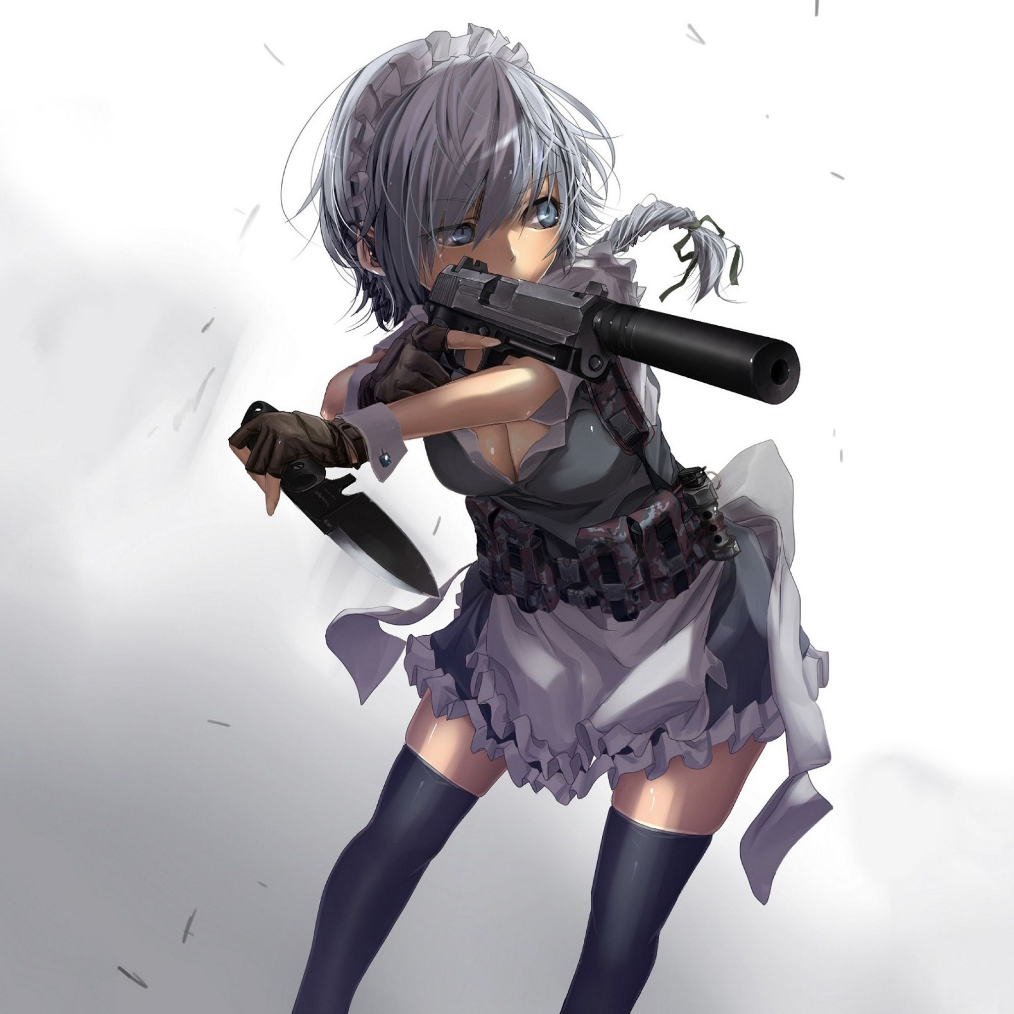 Anime Pistol Pointed Wallpapers