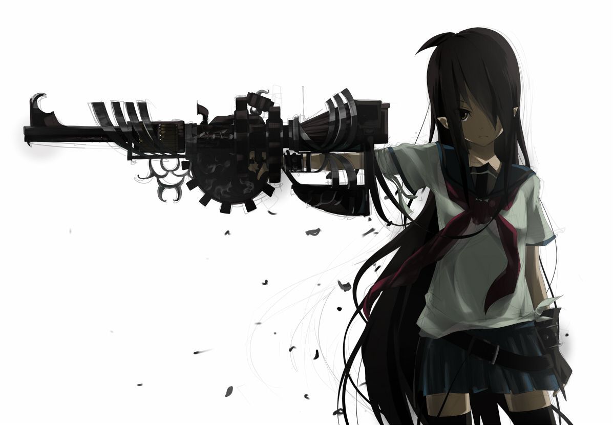 Anime Pistol Pointed Wallpapers