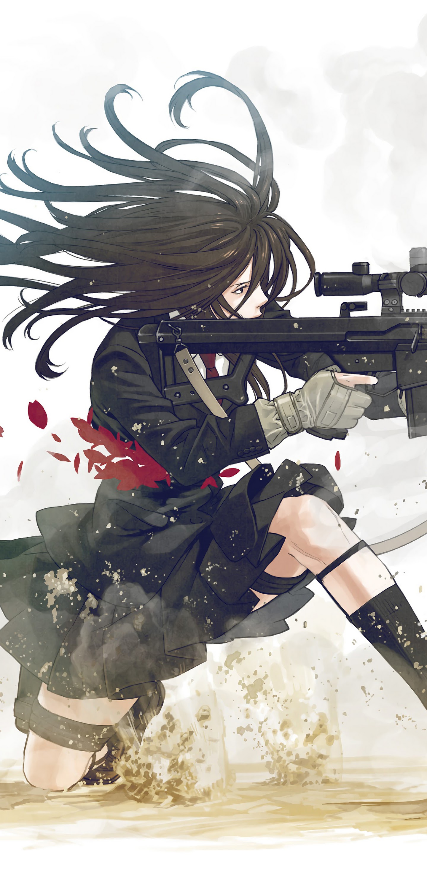 Anime Pistol Pointed Wallpapers